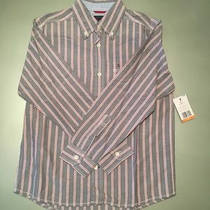 NWT: Tommy Hilfiger LS Striped Oxford Shirt